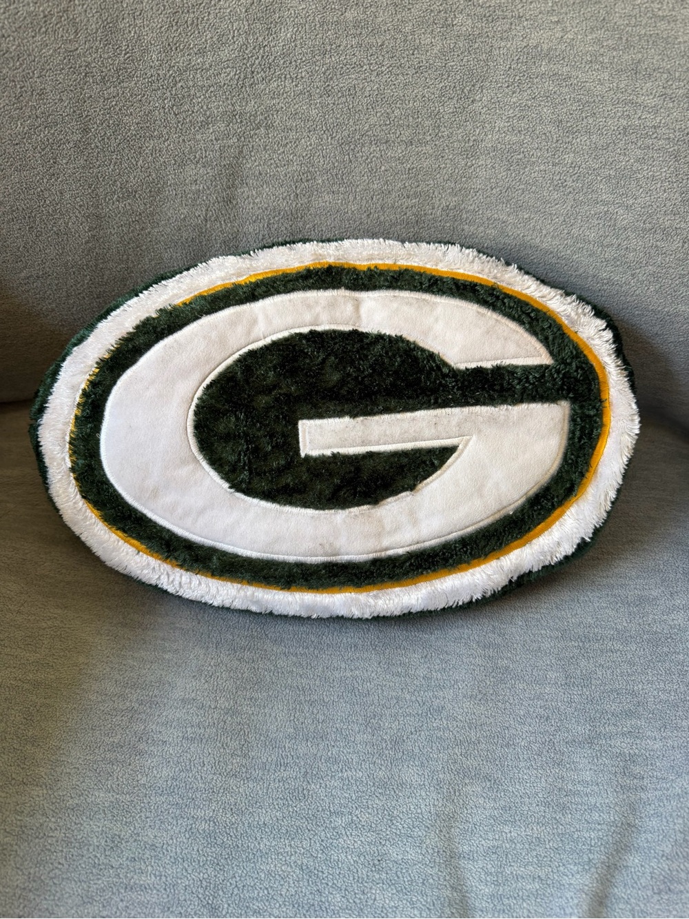 NFL Green Bay Packers Logo Pillow in Green White and Gold